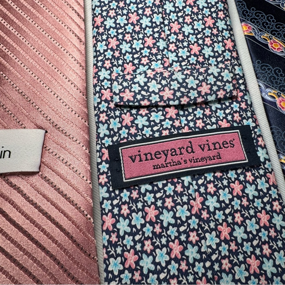 Men's Tie Set of 4 - Michael Kors and more, Blue, Pink, Navy - Picture 8 of 15